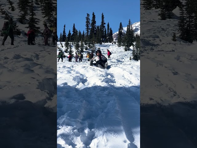 sledding on mount rainier