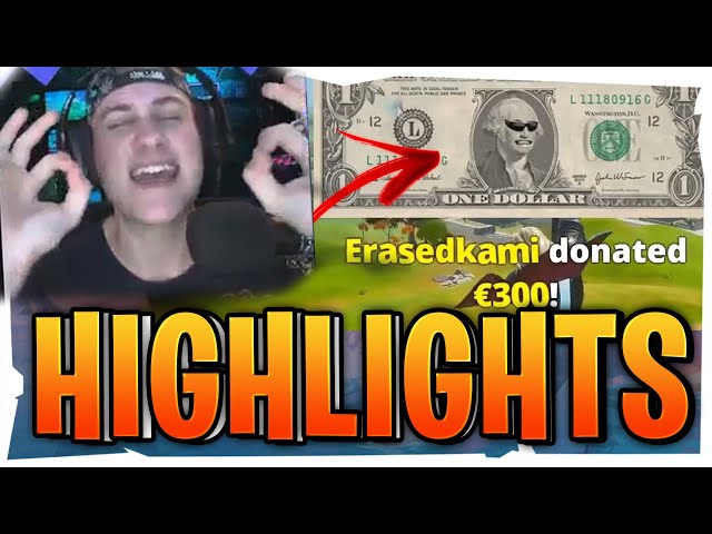 300€ SPENDE LIVE!😨 - Fortnite Stream Highlights - Deutsch