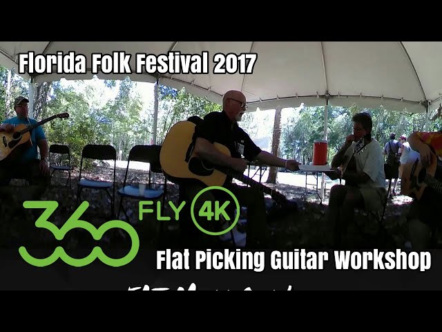 Florida Folk Festival Flat Picking Demonstration 360 Video