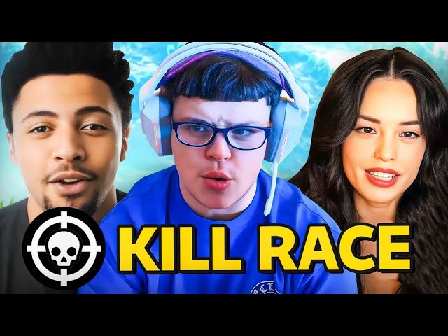 $10,000 Fortnite Kill Race (ft Valkyrae & Myth)