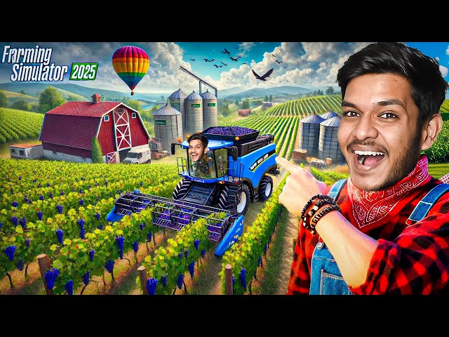 Ultimate Grape Harvesting! 🍇🚜 | Farming Simulator 25 #43