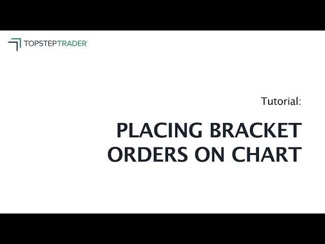 Placing Bracket Orders on Chart