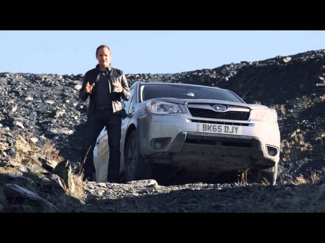 Former Top Gear 'Stig' test drives the Subaru Forester