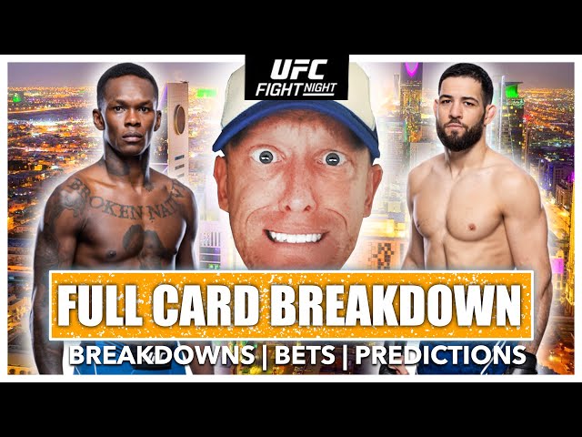 UFC Saudi Arabia QUICK PICKS | FULL CARD PREDICTIONS | Izzy vs Imavov | Jacob's Picks