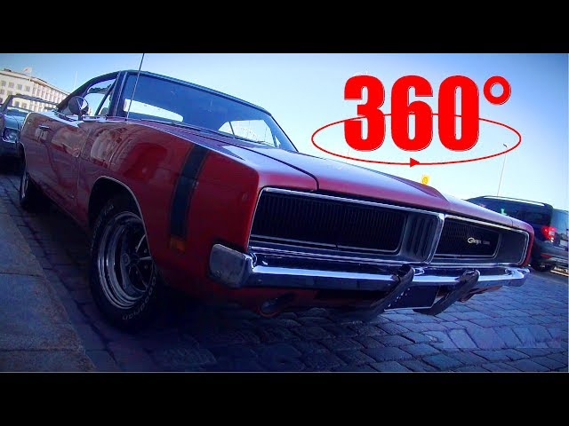 Epic V8 Sounds and Cars of HELSINKI CRUISING NIGHT 6/2017 - 360 4K video