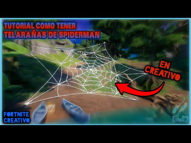 Cómo tener las telarañas de spiderman en modo creativo | Fortnite tutorial