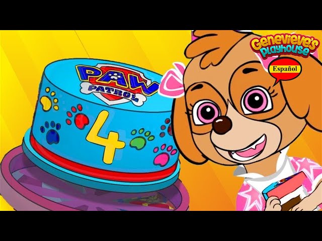 ¡Cumpleaños de Skye! ¡Aprende los Colores con Video Educativo para Niños!