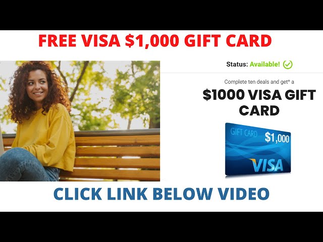 Free Visa Gift Card  - free visa gift card - how to get a $1000 - visa gift card - USA Only