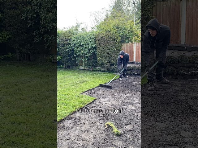 Watch how I lay turf #foryou#youtube #foryoupage #landscape #hack #howto #tips #garden #construction