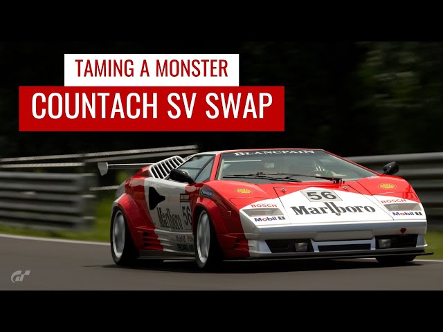 Taming A Monster - Lamborghini Countach (Aventador Swap) - Gran Turismo 7