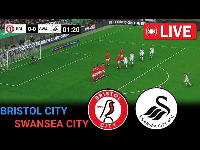 🔴 LIVE: Bristol City VS Swansea City | English Football League Championship 2025