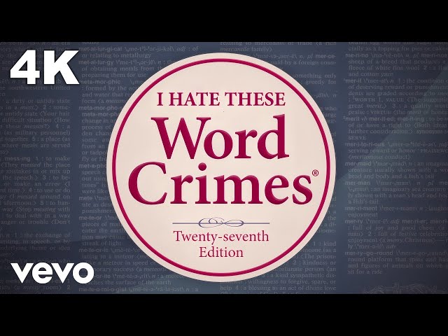 "Weird Al" Yankovic - Word Crimes (Official 4K Video)