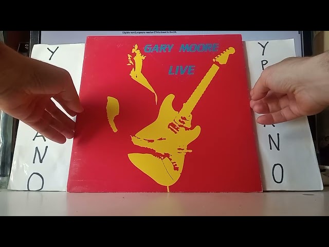 Gary MOORE: Live LP 1st UK press. Rare cover without “At the Marquee” written on the cover. 1983