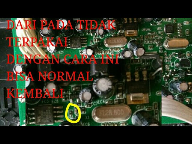 CARA MEMPERBAIKI RECEIVER PARABOLA TIDAK ADA GAMBAR/INI CARANYA..