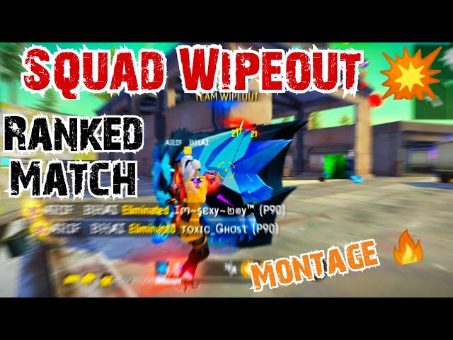 Squad Gameplay 🔥 Team wipeout 💀 Montage Gameplay 🎮 Op Headshot 🔥 Garena Free Fire ❤️ Mr. Double A 😎