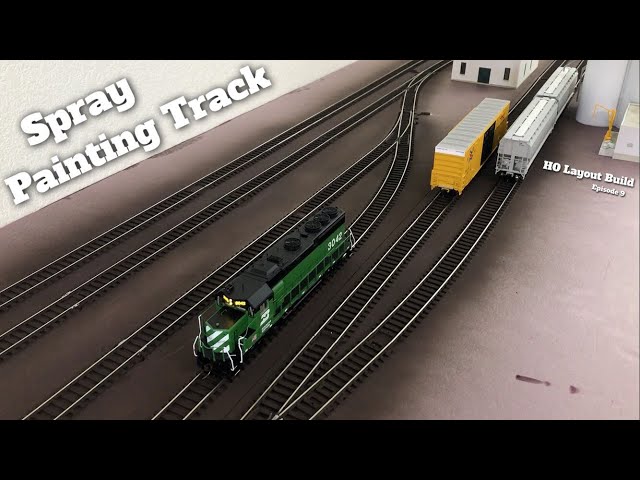 Large HO Train Layout Build - Ep 9 - Painting All Track & DCC Overview