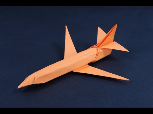 Simplified 737 paper airplane