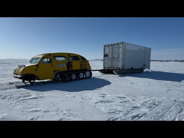 Mopar Stroker Engine going is a "Snowmobile"! A Bombardier Snow Coach.