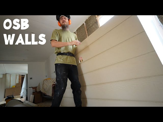 OSB Dining Room Walls / Small House - Salvaged Mobile Home Rebuild