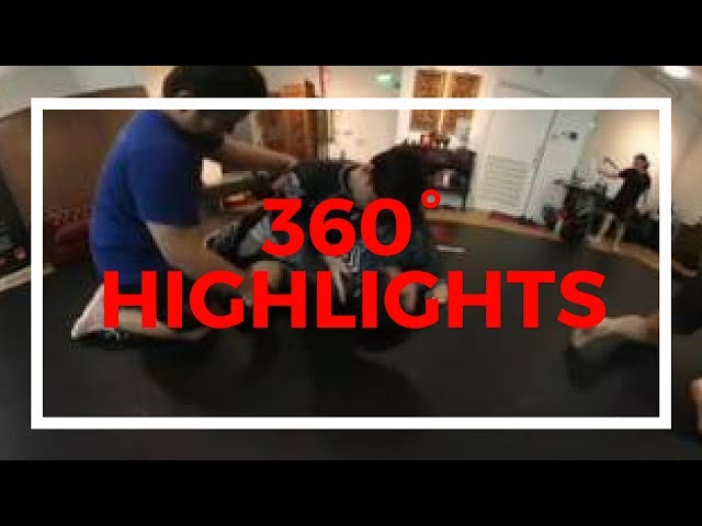 Catch Wrestling Class Highlights in 360° Video