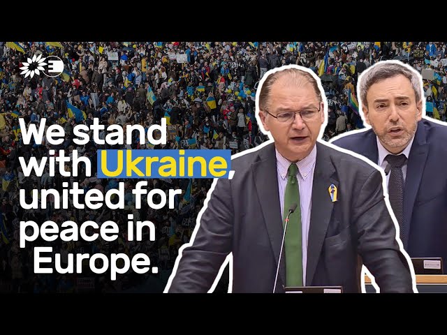 Мы поддерживаем Украину, вместе — за мир в Европе.