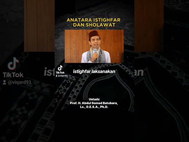 Antara istighfar dan sholawat. #bismillah #istighfar #sholawat #fyp