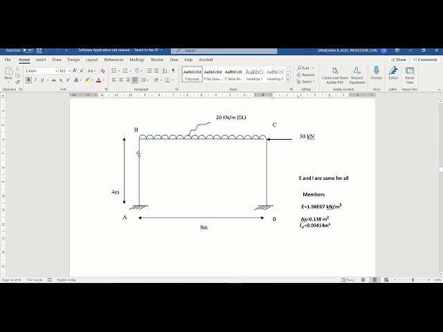 STAAD PRO Frame Problems