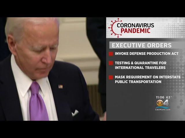 President Biden Tackles COVID Plan On 1st Full Day