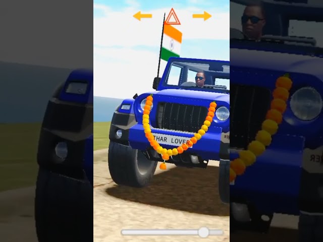 THAR DRIVING IN FARMS|| INDIAN CAR SIMULATOR 3D|| ANDROID GAMEPLAY|| GAMING VIDEO #song #shortvideo