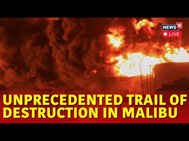 LIVE | California Fire Live Updates | Fire In Maibu, California | Malibu Fire Drone Shot LIVE | N18G