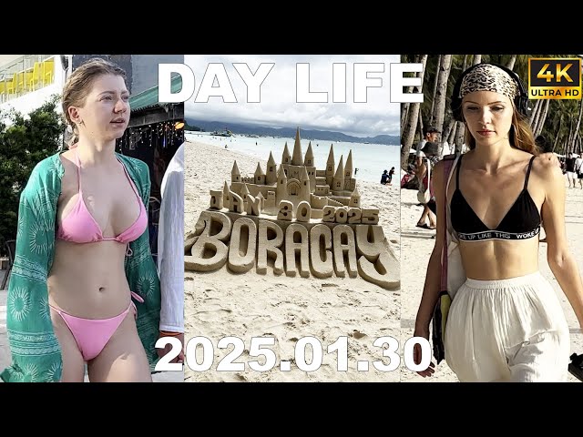 Watch Boracay - Day Life | 2025.01.30 | Walk 4K at 60 fps