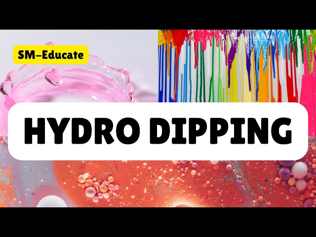 Hydro Dipping Technique Transforming Objects with Water and Paint!  | #hydrodipping #SM-Educate