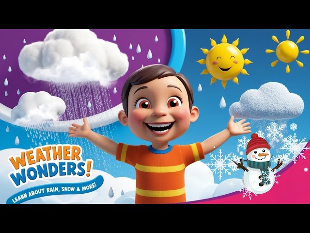 Magical Weather Adventure! ☀️🌧️🌪️ Learn About Rain, Snow, and Storms!