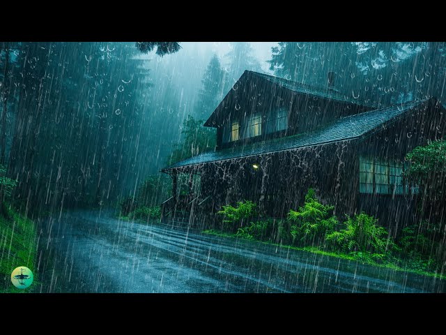 Instant Deep Sleep - Heavy Rain & Thunder Growls on Tin Roof at Night to Sleep, Relief Stress, Relax