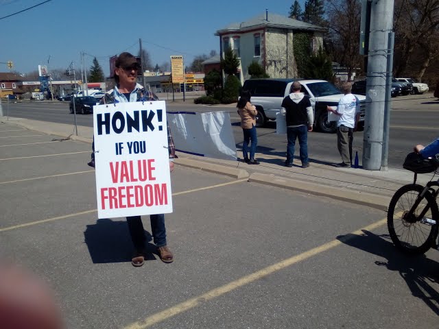 Easter Sunday Protest in Brantford