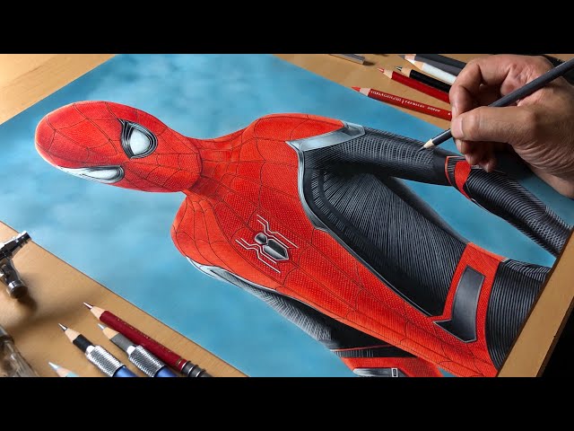 Drawing Spider-Man: Far from Home - Time-lapse | Artology