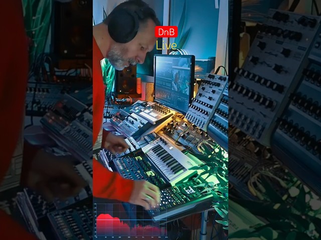 dnb live studio setup #electronicmusic #edm #synthesizer #live #musicperformance