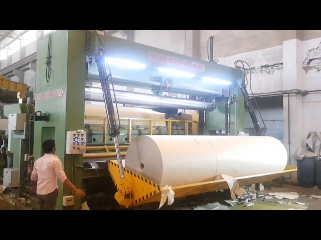 Paper Machine Rewinder | Operating Speed 2000 Mpm | Deckle 4400 Mm | Slitting and Cutting Paper