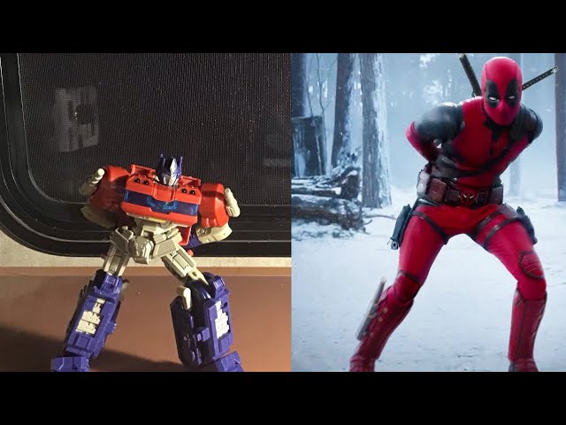 Optimus prime doing the Deadpool dance