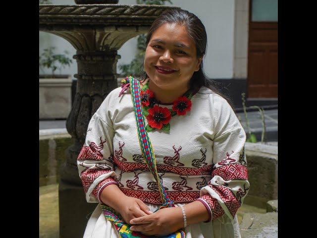 Hildeliza Chávez de la Cruz representante de la comunidad Wixákira de Jalisco