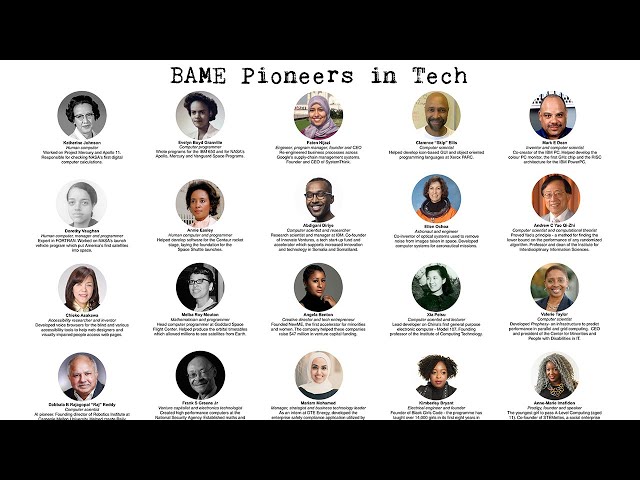 Black Asian and Minority Ethnic BAME Pioneers in Tech Poster | Download Link in Description