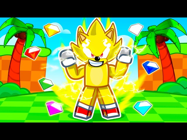 Becoming SUPER SONIC in Roblox!