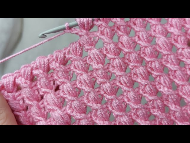 FAST&EASY Crochet Pattern for Beginners.Perfect Stitch for BABY BLANKET&BAG.