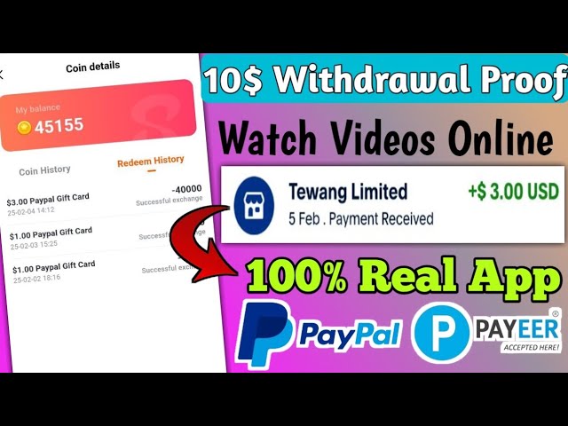 Minimum Withdrawal 0.10$ Only | New PayPal Cash Earning App Of 2025 | Earn PayPal Money Online |