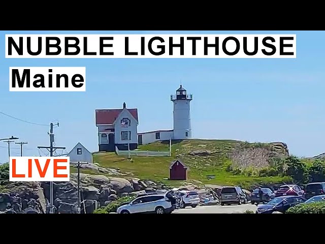 Nubble Lighthouse, York, Maine USA - LIVE