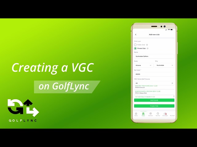 GolfLync - How to make a Virtual Golf Club(VGC)