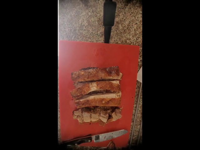 FRYING CRISPY PORK MEAT #ASMR #SATISFYING #SHORTS #PORKMEAt