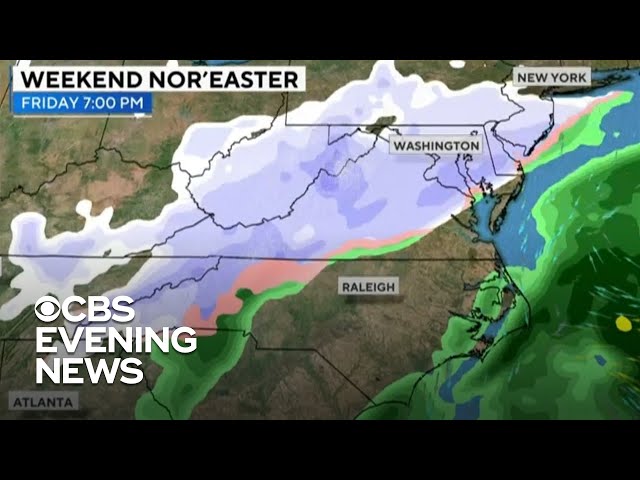 Nor'easter could pummel Northeast with heavy snow