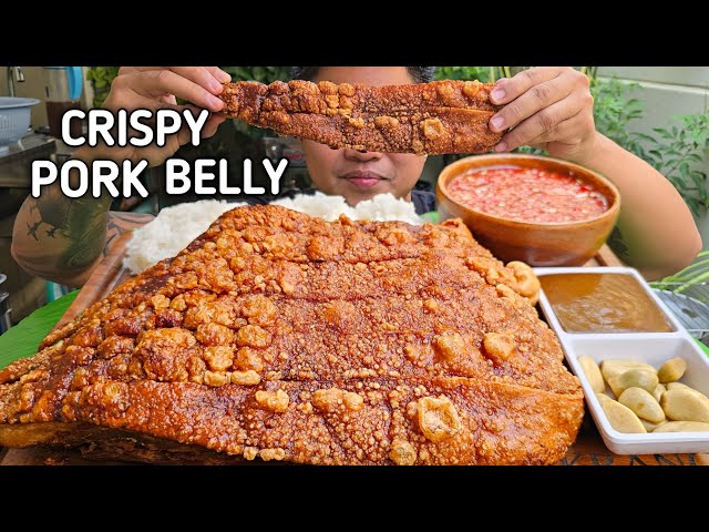 CRISPY PORK BELLY | OUTDOOR COOKING | MUKBANG PHILIPPINES