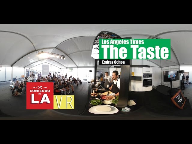 Esdras Ochoa cooking demo at Los Angeles Times, The Taste